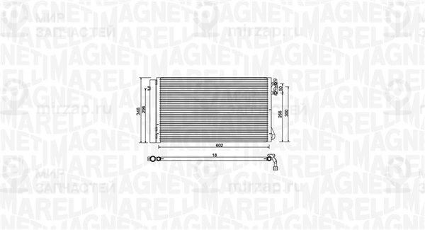 Конденсатор, кондиционер MAGNETI MARELLI 350203752000