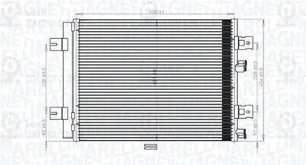 Конденсатор, кондиционер MAGNETI MARELLI 350203765000
