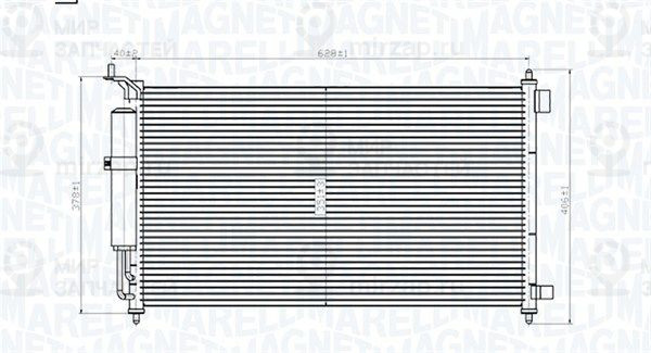 Конденсатор, кондиционер MAGNETI MARELLI 350203829000