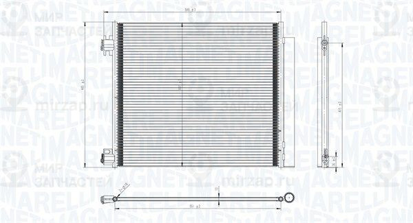Конденсатор, кондиционер MAGNETI MARELLI 350203832000