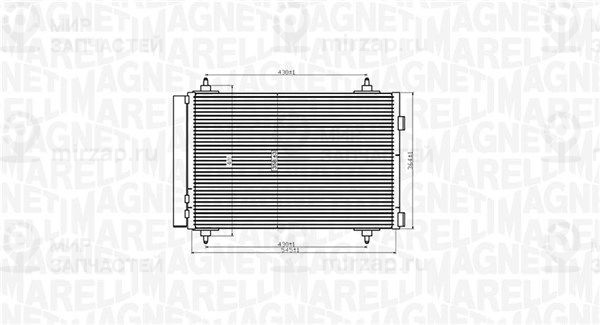 Конденсатор, кондиционер MAGNETI MARELLI 350203916000