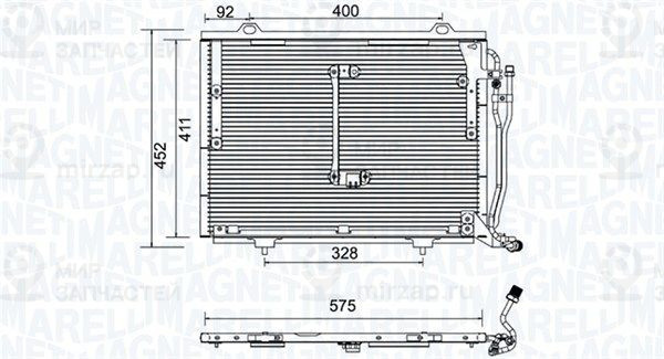 Конденсатор, кондиционер MAGNETI MARELLI 350203948000