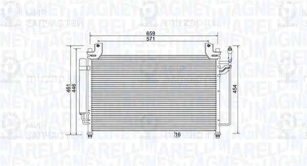 Конденсатор, кондиционер MAGNETI MARELLI 350203990000