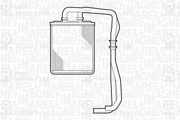 Теплообменник, отопление салона MAGNETI MARELLI 350218309000