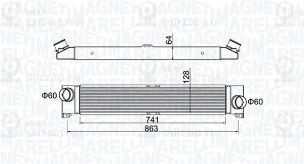 Интеркулер MAGNETI MARELLI 351319204230