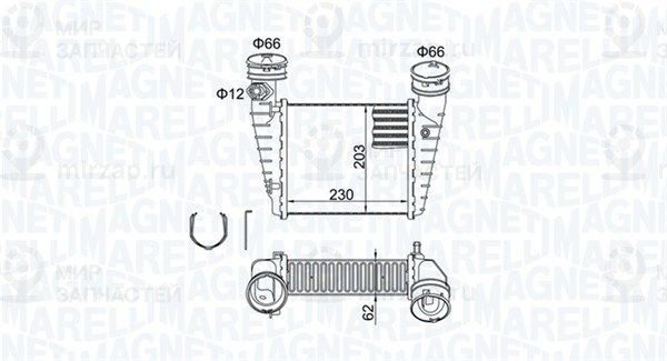 Интеркулер MAGNETI MARELLI 351319205190