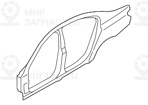 Боковой каркас П
 BMW 41217204468