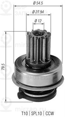 Ведущая шестерня, стартер MAGNETI MARELLI 940113020199