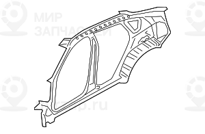 Панель боковины Л Внутр
 BMW 41217207167