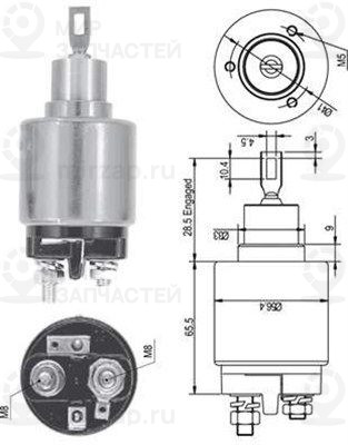 Тяговое реле, стартер MAGNETI MARELLI 940113050126