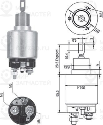 Тяговое реле, стартер MAGNETI MARELLI 940113050271