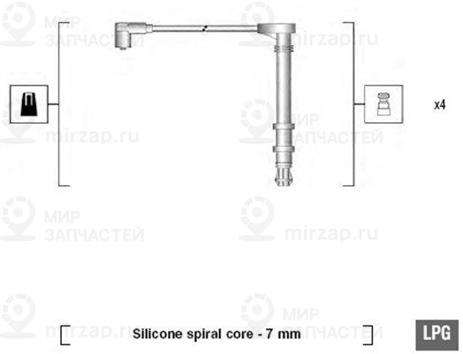 Комплект проводов зажигания MAGNETI MARELLI 941095800618