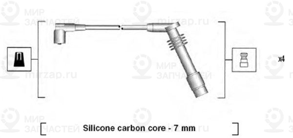 Комплект проводов зажигания MAGNETI MARELLI 941125360686