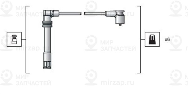 Комплект проводов зажигания MAGNETI MARELLI 941318111162