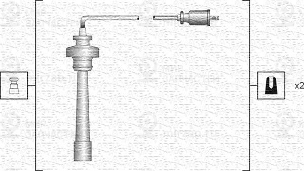 Комплект проводов зажигания MAGNETI MARELLI 941318111191