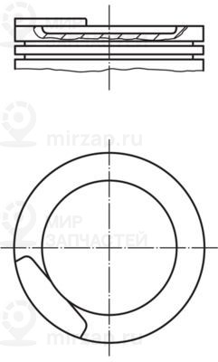 Поршень MAHLE 0110811