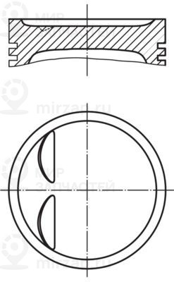 Поршень MAHLE 0119501
