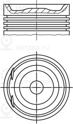 Поршень MAHLE 0122000