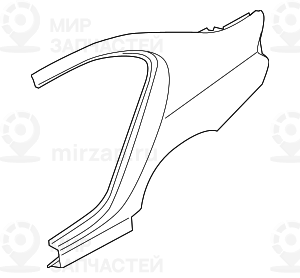 Крыло Л Зд
 BMW 41217240487