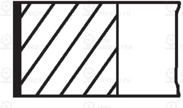 Комплект поршневых колец MAHLE 02202N0