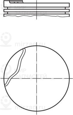 Поршень MAHLE 0220301