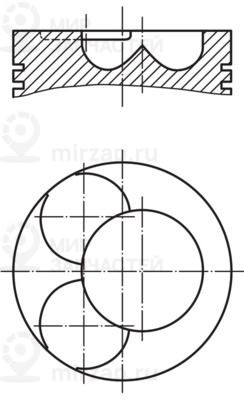 Поршень MAHLE 0280702