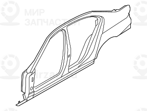Боковой каркас Л
 BMW 41217240537