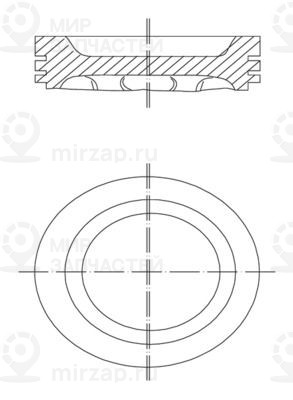 Поршень MAHLE 0303402