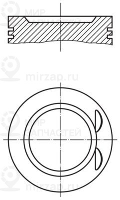 Поршень MAHLE 0332100