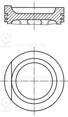 Поршень MAHLE 0349901