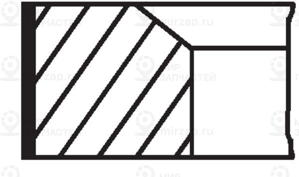 Комплект поршневых колец MAHLE 081RS001040N0