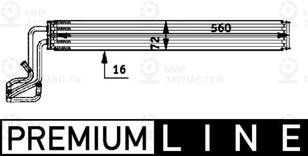 Масляный радиатор, рулевое управление MAHLE CLC 51 000P