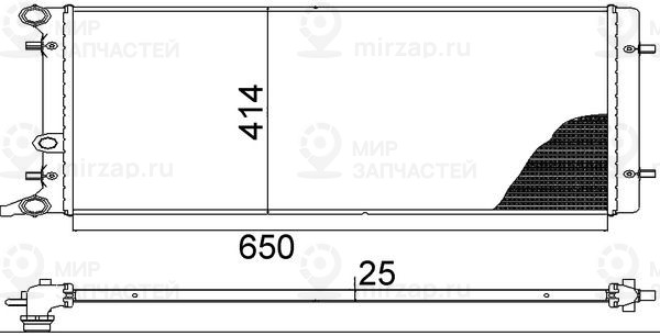 Радиатор, охлаждение двигателя MAHLE CR368001S