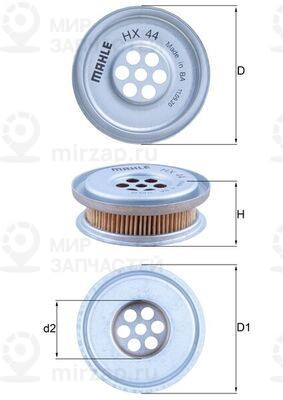Запчасть MAHLE HX44