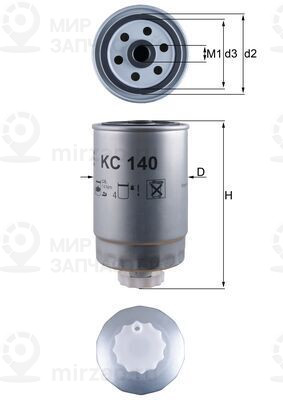 Топливный фильтр MAHLE KC140