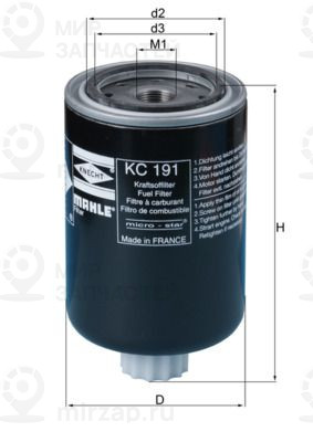 Запчасть MAHLE KC191