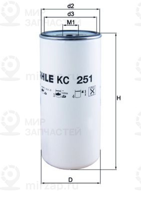 Топливный фильтр MAHLE KC251