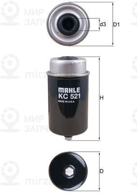 Топливный фильтр MAHLE KC521