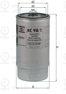 Запчасть MAHLE KC981