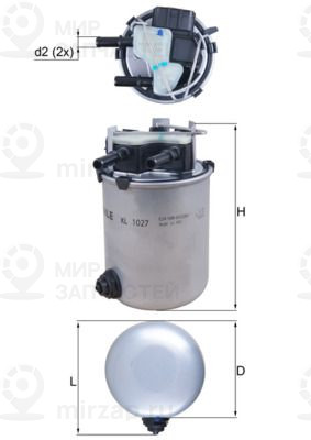 Запчасть MAHLE KL1027