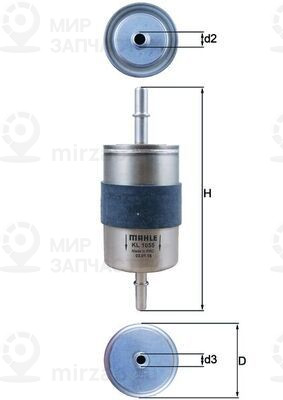 Запчасть MAHLE KL1055