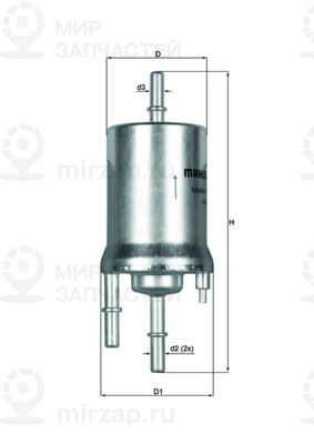 Топливный фильтр MAHLE KL1561