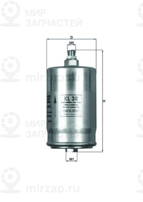 Топливный фильтр MAHLE KL38