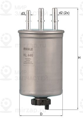 Топливный фильтр MAHLE KL446
