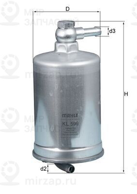 Топливный фильтр MAHLE KL599