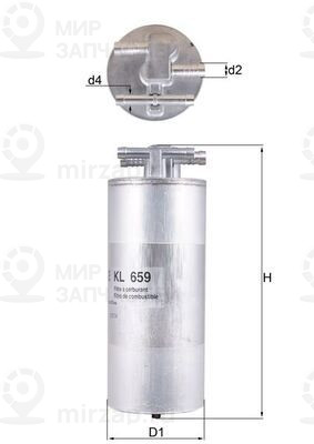 Запчасть MAHLE KL659