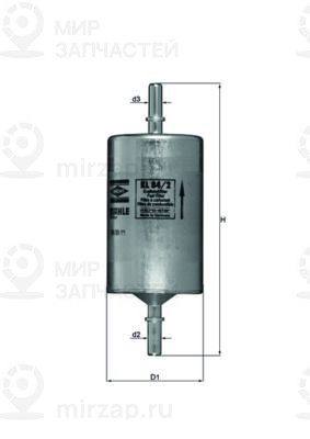 Фильтр топливный MAHLE KL842