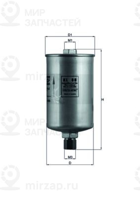 Топливный фильтр MAHLE KL88