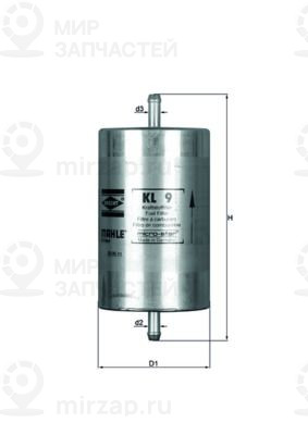 Топливный фильтр MAHLE KL9