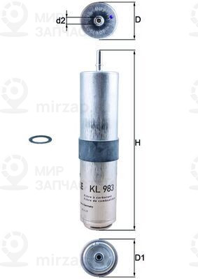 Запчасть MAHLE KL983D